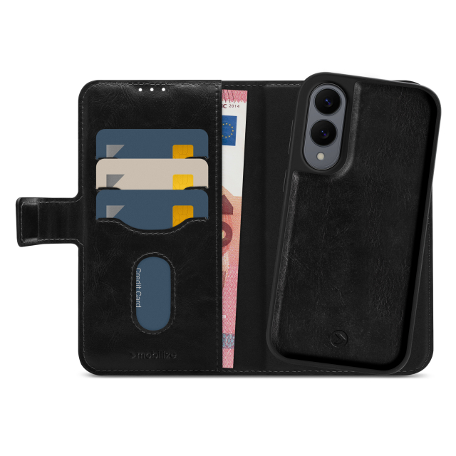 Mobilize 2in1 Magsafe Compatible Gelly Wallet Case Samsung Galaxy S25 Edge 5G Black Mobilize 2in1 Magsafe Compatible Gelly Wallet Case Samsung Galaxy S25 Edge 5G Black - Image 1