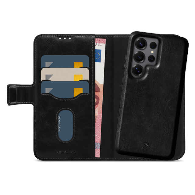 Mobilize 2in1 Magsafe Compatible Gelly Wallet Case Samsung Galaxy S25 Ultra 5G Black Mobilize 2in1 Magsafe Compatible Gelly Wallet Case Samsung Galaxy S25 Ultra 5G Black - Image 1