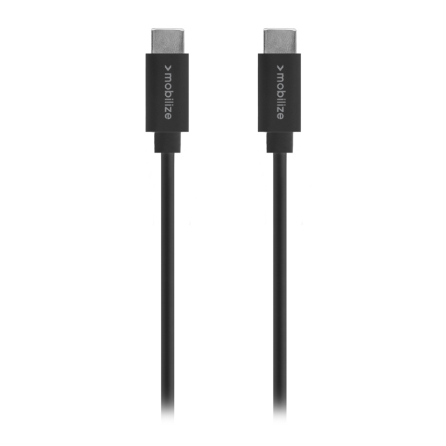 Mobilize Cable USB-C to USB-C 1m. 60W Black (BULK) Mobilize Cable USB-C to USB-C 1m. 60W Black (BULK) - Image 1
