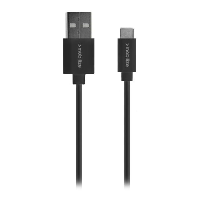 Mobilize Cable USB to USB-C 1m. 15W Black (BULK) Mobilize Cable USB to USB-C 1m. 15W Black (BULK) - Image 1