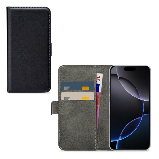 Mobilize Classic Gelly Wallet Book Case Apple iPhone 16 Pro Black Mobilize Classic Gelly Wallet Book Case Apple iPhone 16 Pro Black - Image 1
