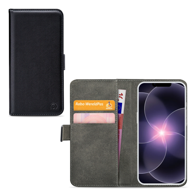 Mobilize Classic Gelly Wallet Book Case Apple iPhone 16e/17e Black Mobilize Classic Gelly Wallet Book Case Apple iPhone 16e/17e Black - Image 1