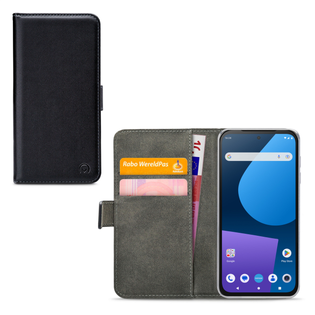 Mobilize Classic Gelly Wallet Book Case Fairphone 5 Black Mobilize Classic Gelly Wallet Book Case Fairphone 5 Black - Image 1