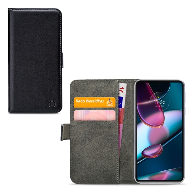 Mobilize Classic Gelly Wallet Book Case Motorola Edge 30 Pro/X30 Black Mobilize Classic Gelly Wallet Book Case Motorola Edge 30 Pro/X30 Black - Image 1
