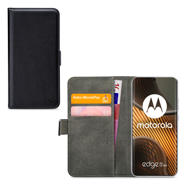 Mobilize Classic Gelly Wallet Book Case Motorola Edge 50 Ultra Black Mobilize Classic Gelly Wallet Book Case Motorola Edge 50 Ultra Black - Image 1