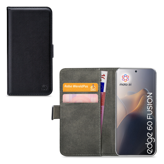 Mobilize Classic Gelly Wallet Book Case Motorola Edge 60 Fusion Black Mobilize Classic Gelly Wallet Book Case Motorola Edge 60 Fusion Black - Image 1