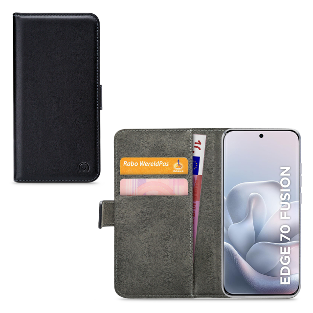 Mobilize Classic Gelly Wallet Book Case Motorola Edge 70 Fusion Black Mobilize Classic Gelly Wallet Book Case Motorola Edge 70 Fusion Black - Image 1