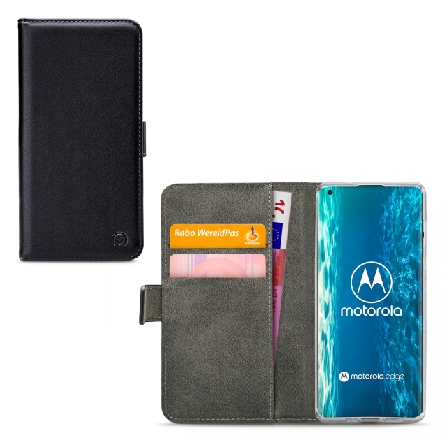 Mobilize Classic Gelly Wallet Book Case Motorola Edge Black Mobilize Classic Gelly Wallet Book Case Motorola Edge Black - Image 1