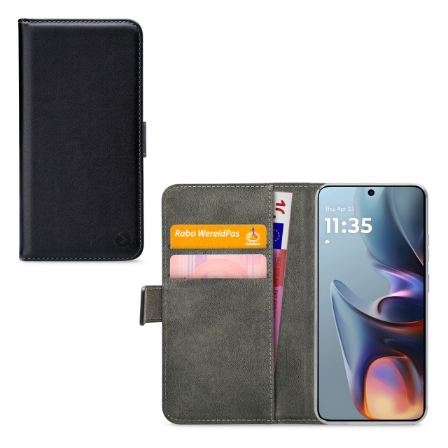 Mobilize Classic Gelly Wallet Book Case Motorola Moto E15/G05 Black Mobilize Classic Gelly Wallet Book Case Motorola Moto E15/G05 Black - Image 1