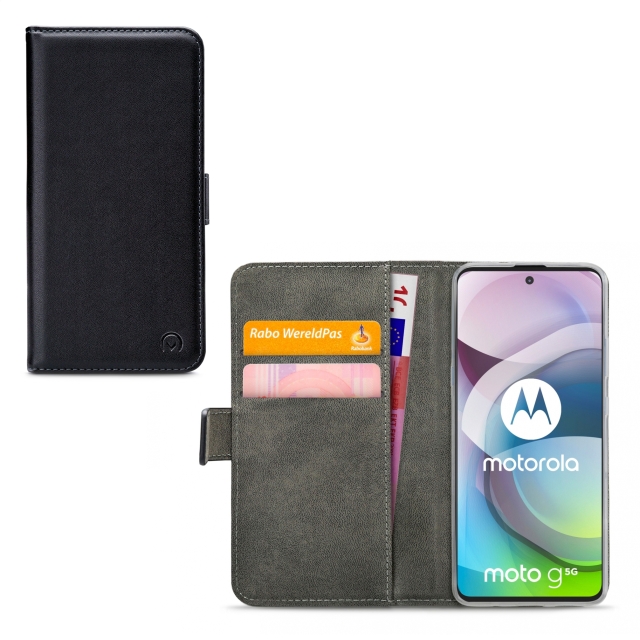 Mobilize Classic Gelly Wallet Book Case Motorola Moto G 5G Black Mobilize Classic Gelly Wallet Book Case Motorola Moto G 5G Black - Image 1