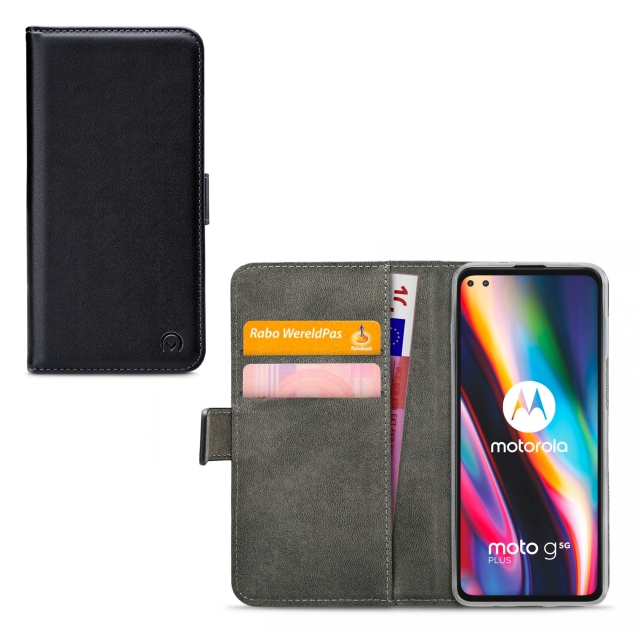 Mobilize Classic Gelly Wallet Book Case Motorola Moto G 5G Plus Black Mobilize Classic Gelly Wallet Book Case Motorola Moto G 5G Plus Black - Image 1