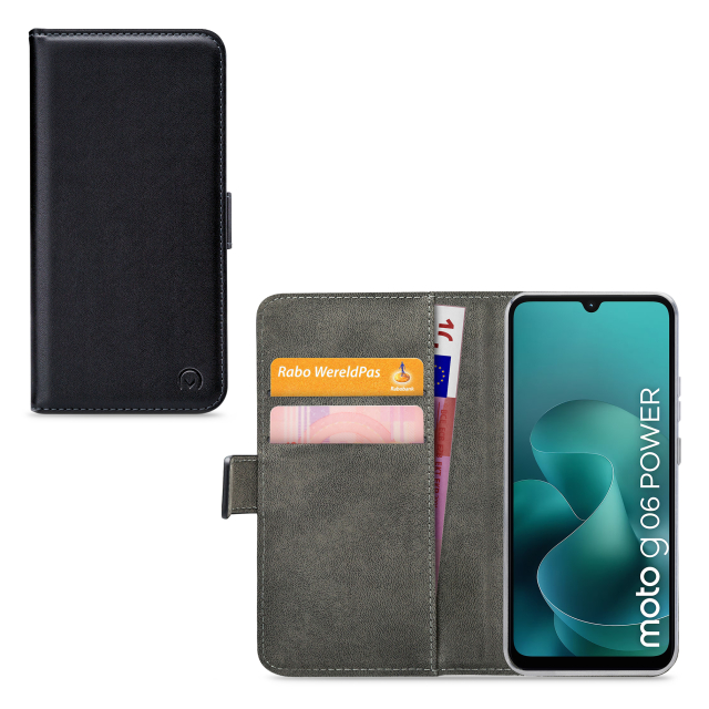 Mobilize Classic Gelly Wallet Book Case Motorola Moto G06/G06 Power Black Mobilize Classic Gelly Wallet Book Case Motorola Moto G06/G06 Power Black - Image 1