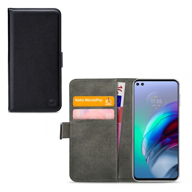 Mobilize Classic Gelly Wallet Book Case Motorola Moto G100 Black Mobilize Classic Gelly Wallet Book Case Motorola Moto G100 Black - Image 1