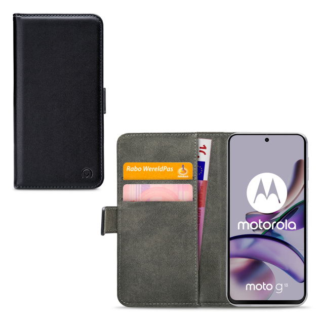 Mobilize Classic Gelly Wallet Book Case Motorola Moto G13 4G/G23 4G Black Mobilize Classic Gelly Wallet Book Case Motorola Moto G13 4G/G23 4G Black - Image 1