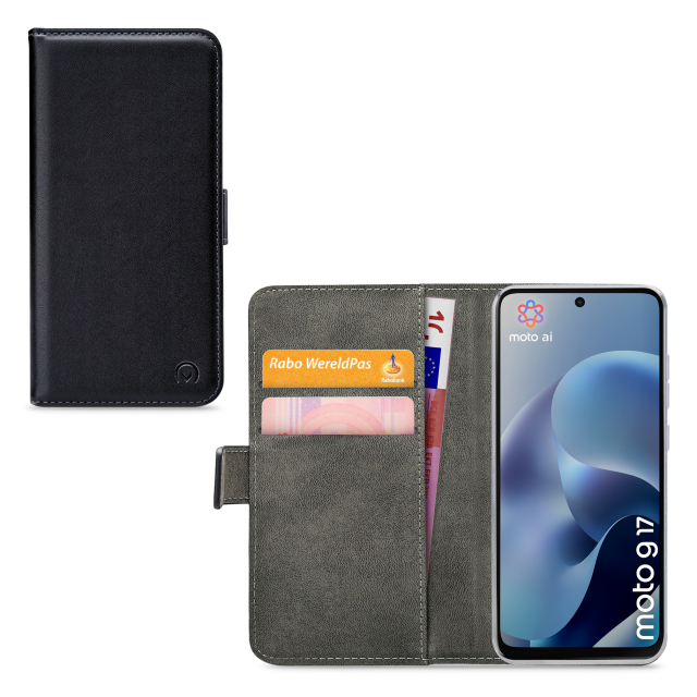 Mobilize Classic Gelly Wallet Book Case Motorola Moto G17/G17 Power Black Mobilize Classic Gelly Wallet Book Case Motorola Moto G17/G17 Power Black - Image 1