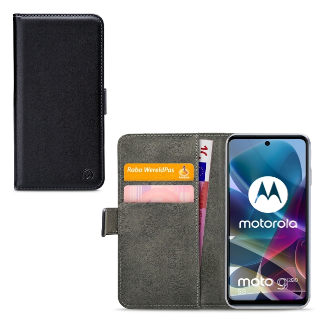 Mobilize Classic Gelly Wallet Book Case Motorola Moto G200 5G Black Mobilize Classic Gelly Wallet Book Case Motorola Moto G200 5G Black - Image 1