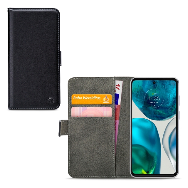 Mobilize Classic Gelly Wallet Book Case Motorola Moto G52 Black Mobilize Classic Gelly Wallet Book Case Motorola Moto G52 Black - Image 1