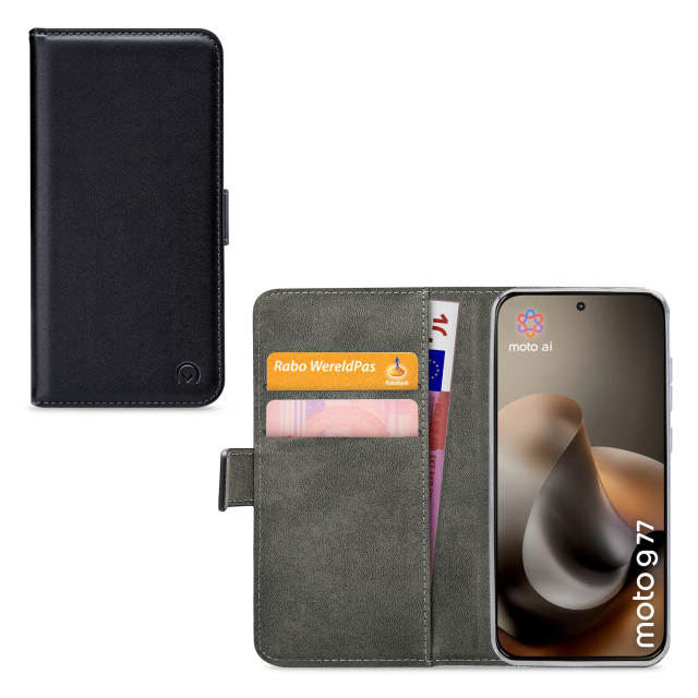 Mobilize Classic Gelly Wallet Book Case Motorola Moto G67/G77 Black Mobilize Classic Gelly Wallet Book Case Motorola Moto G67/G77 Black - Image 1