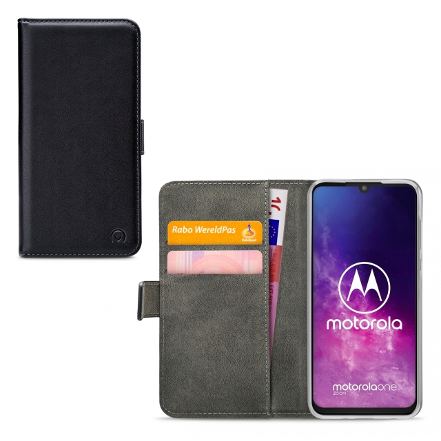Mobilize Classic Gelly Wallet Book Case Motorola Moto One Zoom Black Mobilize Classic Gelly Wallet Book Case Motorola Moto One Zoom Black - Image 1