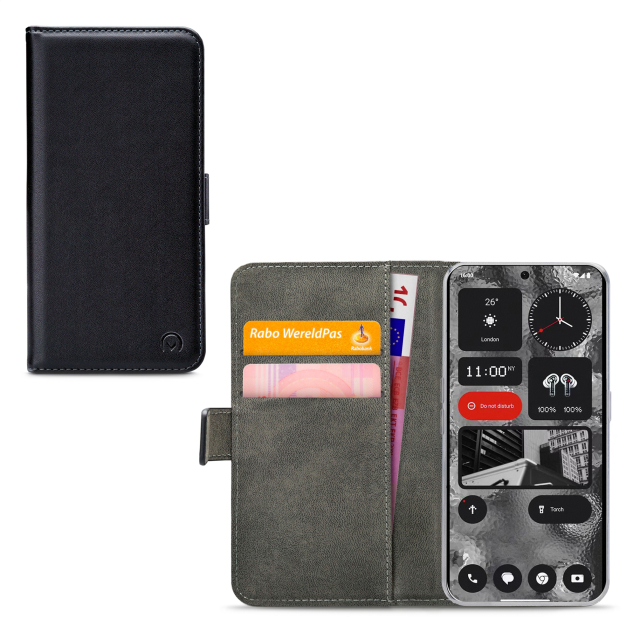 Mobilize Classic Gelly Wallet Book Case Nothing Phone (2) Black Mobilize Classic Gelly Wallet Book Case Nothing Phone (2) Black - Image 1