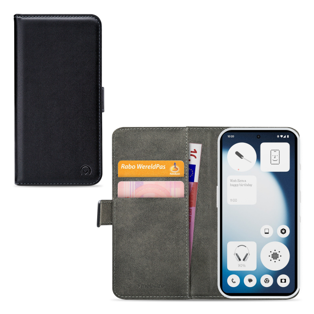 Mobilize Classic Gelly Wallet Book Case Nothing Phone (3a) Lite Black Mobilize Classic Gelly Wallet Book Case Nothing Phone (3a) Lite Black - Image 1