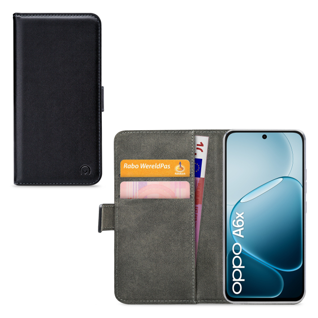 Mobilize Classic Gelly Wallet Book Case OPPO A6x 4G/5G Black Mobilize Classic Gelly Wallet Book Case OPPO A6x 4G/5G Black - Image 1