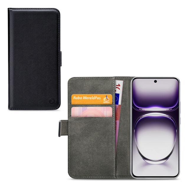 Mobilize Classic Gelly Wallet Book Case OPPO Reno12 Black Mobilize Classic Gelly Wallet Book Case OPPO Reno12 Black - Image 1