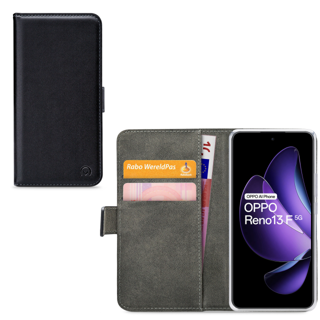 Mobilize Classic Gelly Wallet Book Case OPPO Reno13 F 5G Black Mobilize Classic Gelly Wallet Book Case OPPO Reno13 F 5G Black - Image 1