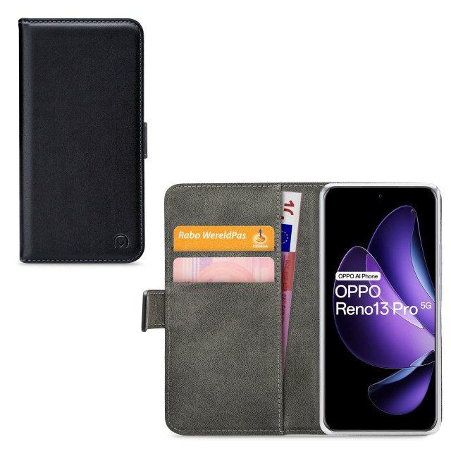 Mobilize Classic Gelly Wallet Book Case OPPO Reno13 Pro 5G Black Mobilize Classic Gelly Wallet Book Case OPPO Reno13 Pro 5G Black - Image 1