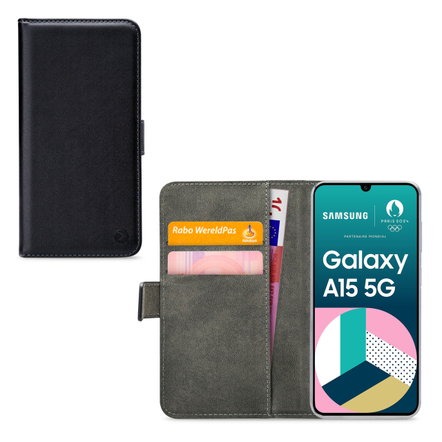 Mobilize Classic Gelly Wallet Book Case Samsung Galaxy A15 4G/5G Black Mobilize Classic Gelly Wallet Book Case Samsung Galaxy A15 4G/5G Black - Image 1