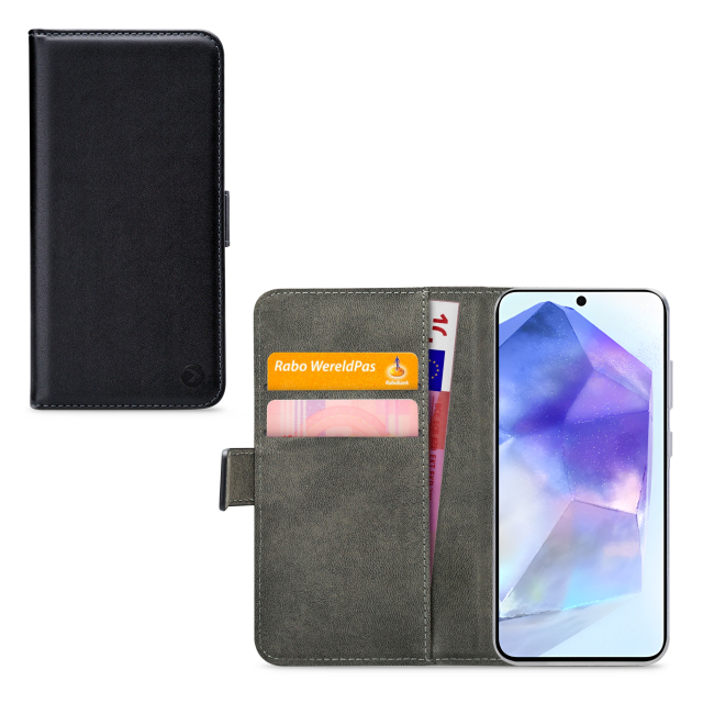 Mobilize Classic Gelly Wallet Book Case Samsung Galaxy A55 5G Black Mobilize Classic Gelly Wallet Book Case Samsung Galaxy A55 5G Black - Image 1