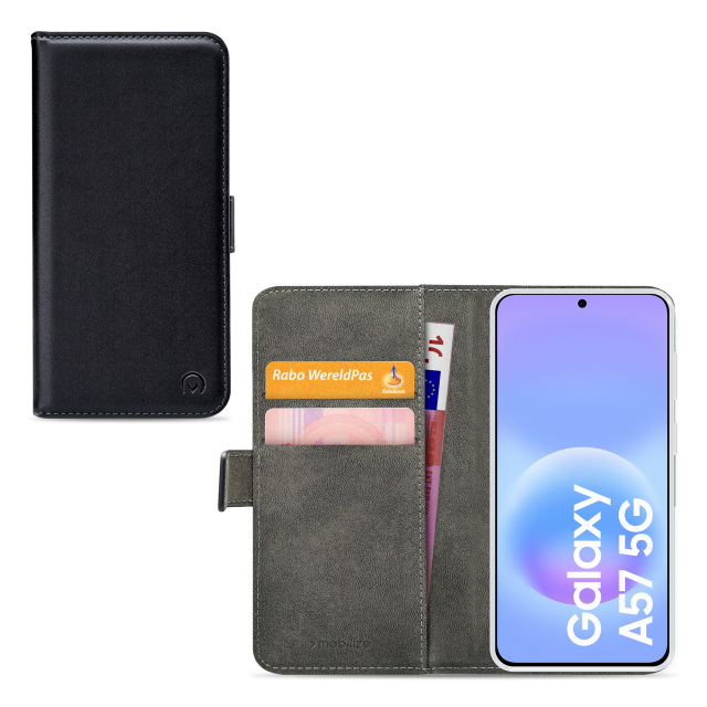 Mobilize Classic Gelly Wallet Book Case Samsung Galaxy A57 5G Black Mobilize Classic Gelly Wallet Book Case Samsung Galaxy A57 5G Black - Image 1