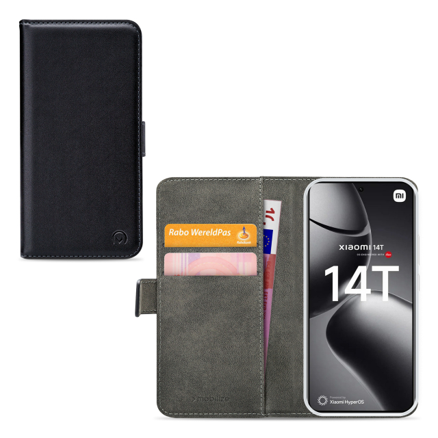 Mobilize Classic Gelly Wallet Book Case Xiaomi 14T Black Mobilize Classic Gelly Wallet Book Case Xiaomi 14T Black - Image 1