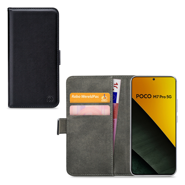 Mobilize Classic Gelly Wallet Book Case Xiaomi Poco M7 Pro 5G Black Mobilize Classic Gelly Wallet Book Case Xiaomi Poco M7 Pro 5G Black - Image 1