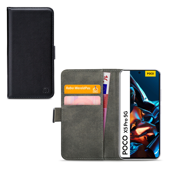 Mobilize Classic Gelly Wallet Book Case Xiaomi Poco X5 Pro 5G Black Mobilize Classic Gelly Wallet Book Case Xiaomi Poco X5 Pro 5G Black - Image 1