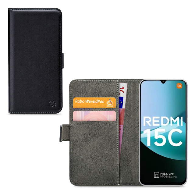 Mobilize Classic Gelly Wallet Book Case Xiaomi Redmi 15C 4G/5G Black Mobilize Classic Gelly Wallet Book Case Xiaomi Redmi 15C 4G/5G Black - Image 1