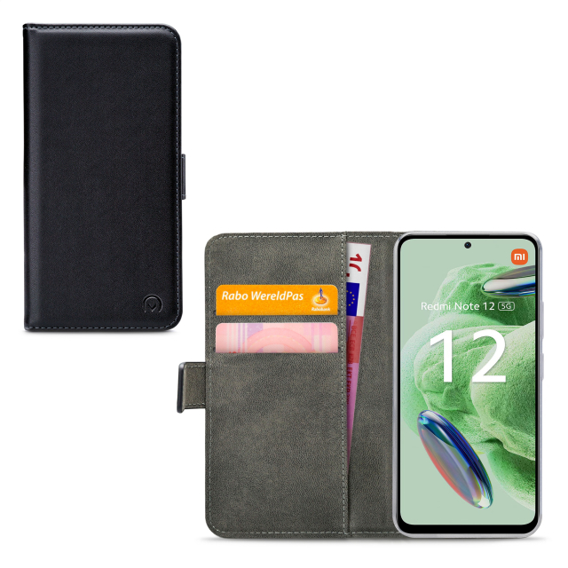 Mobilize Classic Gelly Wallet Book Case Xiaomi Redmi Note 12 5G Black Mobilize Classic Gelly Wallet Book Case Xiaomi Redmi Note 12 5G Black - Image 1