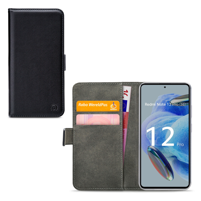 Mobilize Classic Gelly Wallet Book Case Xiaomi Redmi Note 12 Pro 5G Black Mobilize Classic Gelly Wallet Book Case Xiaomi Redmi Note 12 Pro 5G Black - Image 1