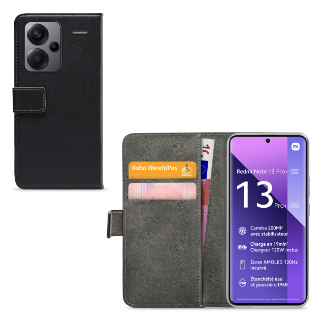 Mobilize Classic Gelly Wallet Book Case Xiaomi Redmi Note 13 Pro+ 5G Black Mobilize Classic Gelly Wallet Book Case Xiaomi Redmi Note 13 Pro+ 5G Black - Image 1
