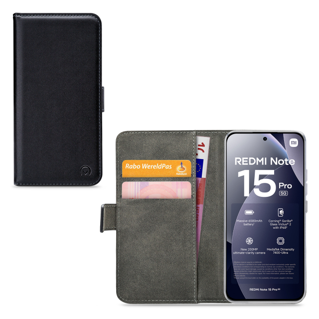 Mobilize Classic Gelly Wallet Book Case Xiaomi Redmi Note 15 Pro 5G Black Mobilize Classic Gelly Wallet Book Case Xiaomi Redmi Note 15 Pro 5G Black - Image 1