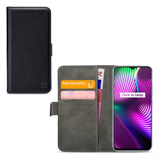 Mobilize Classic Gelly Wallet Book Case realme 7i/C12/C15 Black Mobilize Classic Gelly Wallet Book Case realme 7i/C12/C15 Black - Image 1