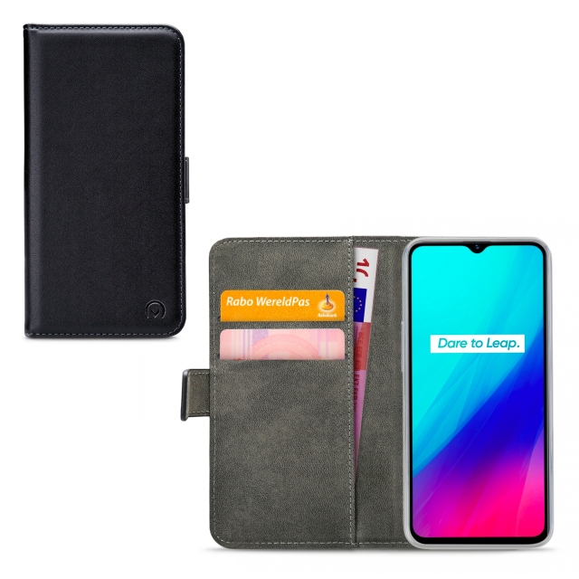 Mobilize Classic Gelly Wallet Book Case realme C3 Black Mobilize Classic Gelly Wallet Book Case realme C3 Black - Image 1