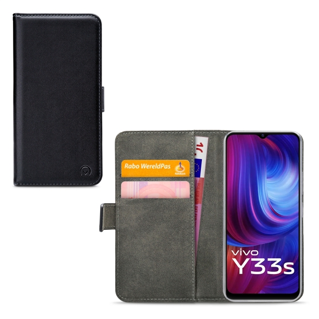 Mobilize Classic Gelly Wallet Book Case vivo Y33s Black Mobilize Classic Gelly Wallet Book Case vivo Y33s Black - Image 1
