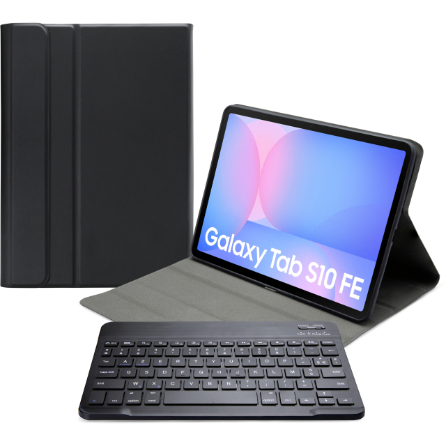 Mobilize Detachable Bluetooth Keyboard Case Samsung Galaxy Tab S10 FE 11/S10 Lite Black AZERTY Mobilize Detachable Bluetooth Keyboard Case Samsung Galaxy Tab S10 FE 11/S10 Lite Black AZERTY - Image 1