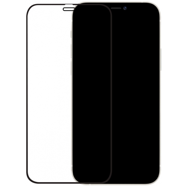 Mobilize Edge-To-Edge Glass Screen Protector Apple iPhone 12/12 Pro Black Full Glue Mobilize Edge-To-Edge Glass Screen Protector Apple iPhone 12/12 Pro Black Full Glue - Image 1