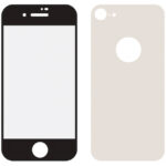 Mobilize Edge-To-Edge Glass Screen Protector Apple iPhone 8 Front and Back Pack Silver Full Glue