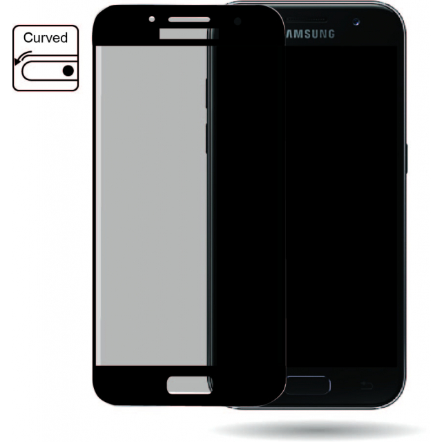 Mobilize Edge-To-Edge Glass Screen Protector Samsung Galaxy A3 2017 Black Mobilize Edge-To-Edge Glass Screen Protector Samsung Galaxy A3 2017 Black - Image 1