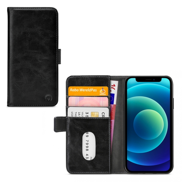 Mobilize Elite Gelly Wallet Book Case Apple iPhone 12 Mini Black Mobilize Elite Gelly Wallet Book Case Apple iPhone 12 Mini Black - Image 1
