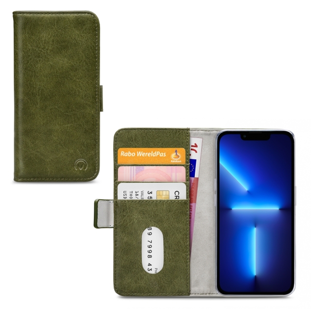 Mobilize Elite Gelly Wallet Book Case Apple iPhone 13 Pro Green Mobilize Elite Gelly Wallet Book Case Apple iPhone 13 Pro Green - Image 1