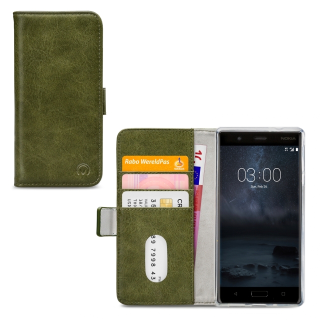 Mobilize Elite Gelly Wallet Book Case Nokia 3 Green Mobilize Elite Gelly Wallet Book Case Nokia 3 Green - Image 1